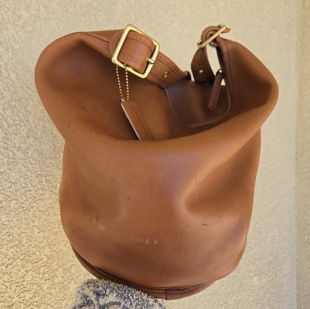 Coach 9085 Duffle Sac Feed British Tan Brown Has Hangtag Pre 94 Bag Purse Tote